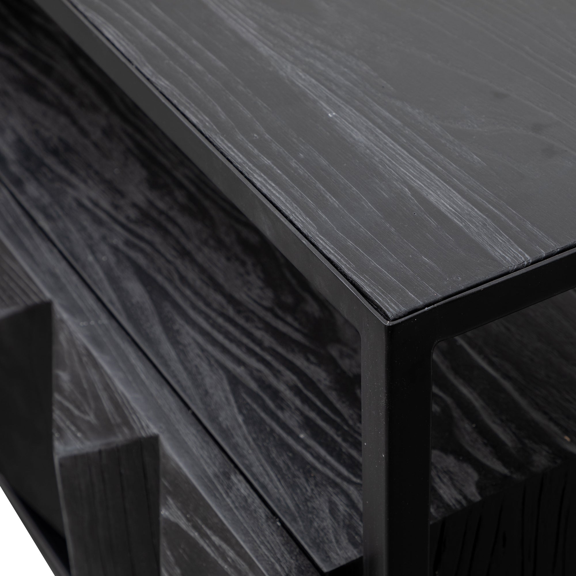 1.8m Entertainment TV Unit - Full Black - image 7