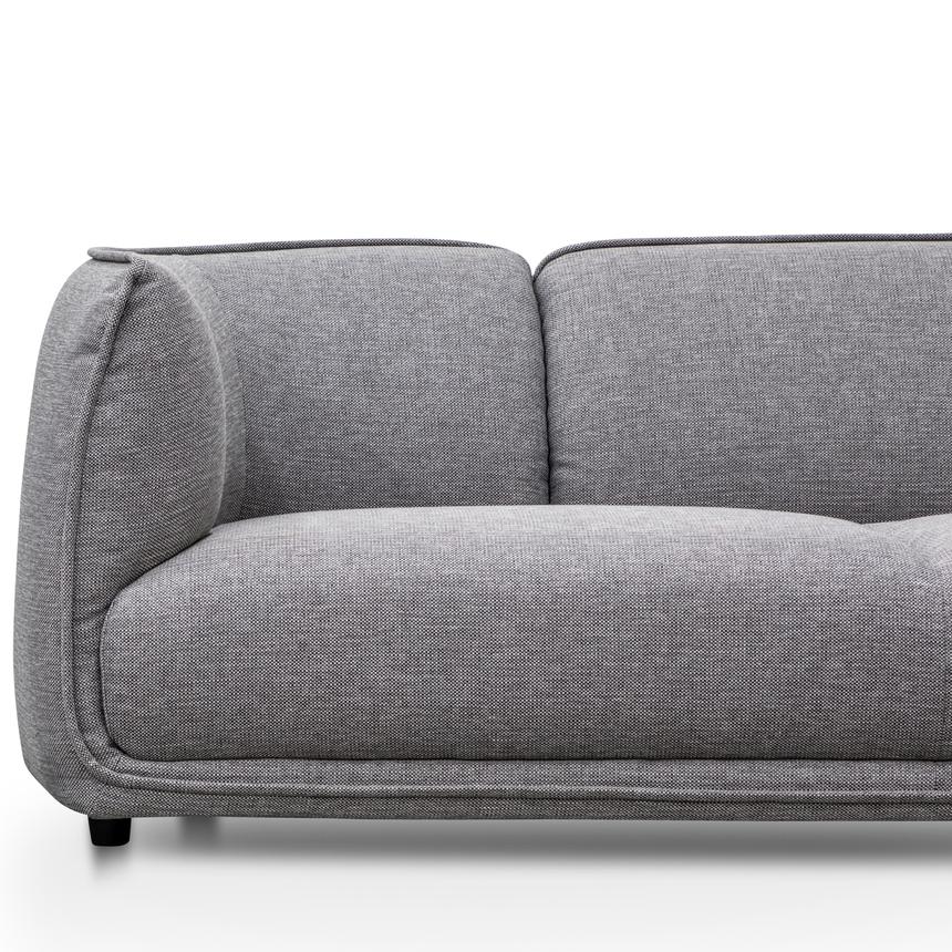 3 Seater Fabric Sofa- Graphite Grey