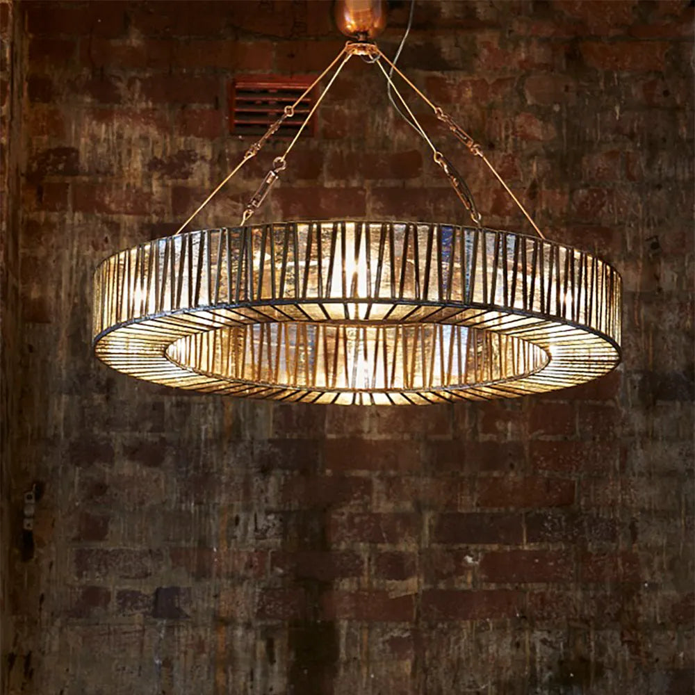 Chard Glass Pendant Lamp - Brown