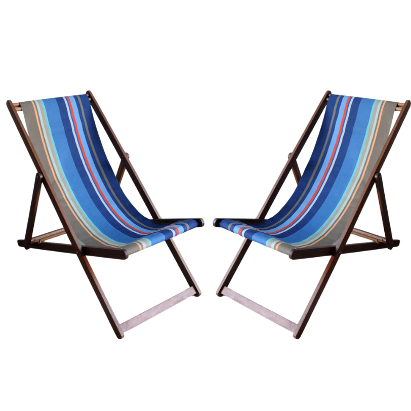 Deckchair Hardwood Cotton Collioure Roy