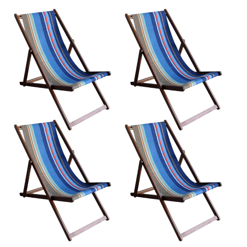 Deckchair Hardwood Cotton Collioure Roy