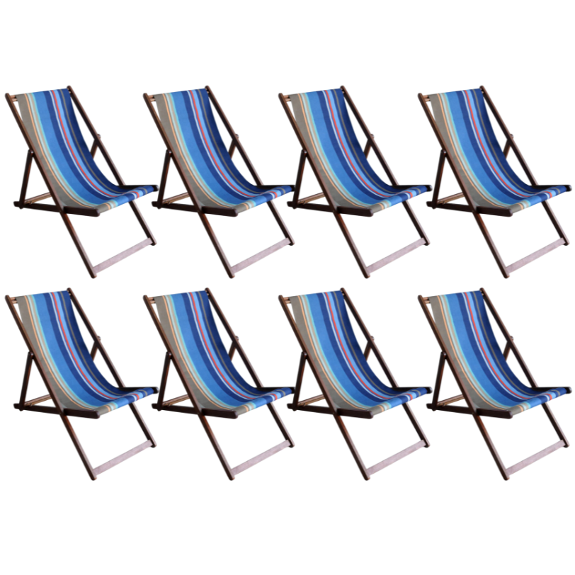 Deckchair Hardwood Cotton Collioure Roy