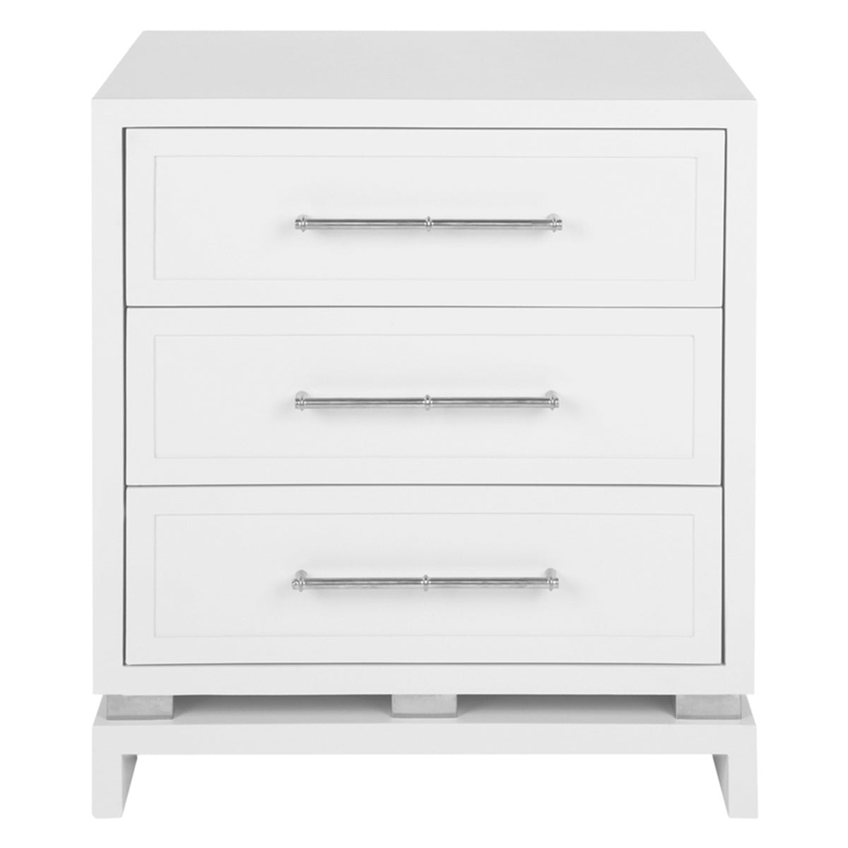 Pearl Bedside Table - Large White