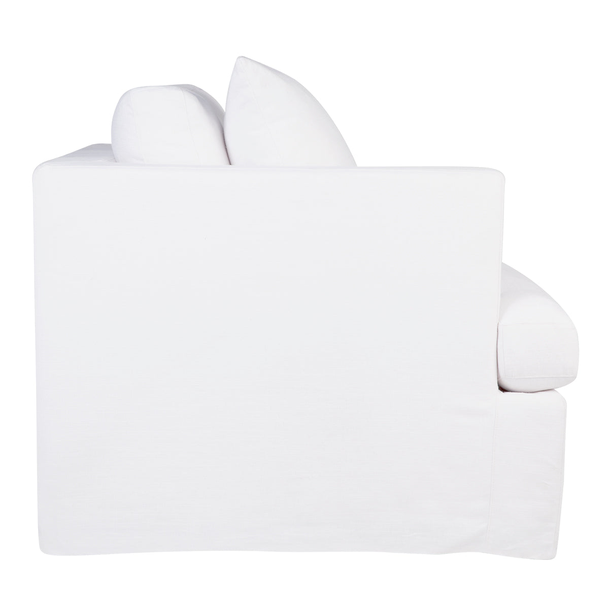 Birkshire Slip Cover Left Arm Facing Seat  - White Linen