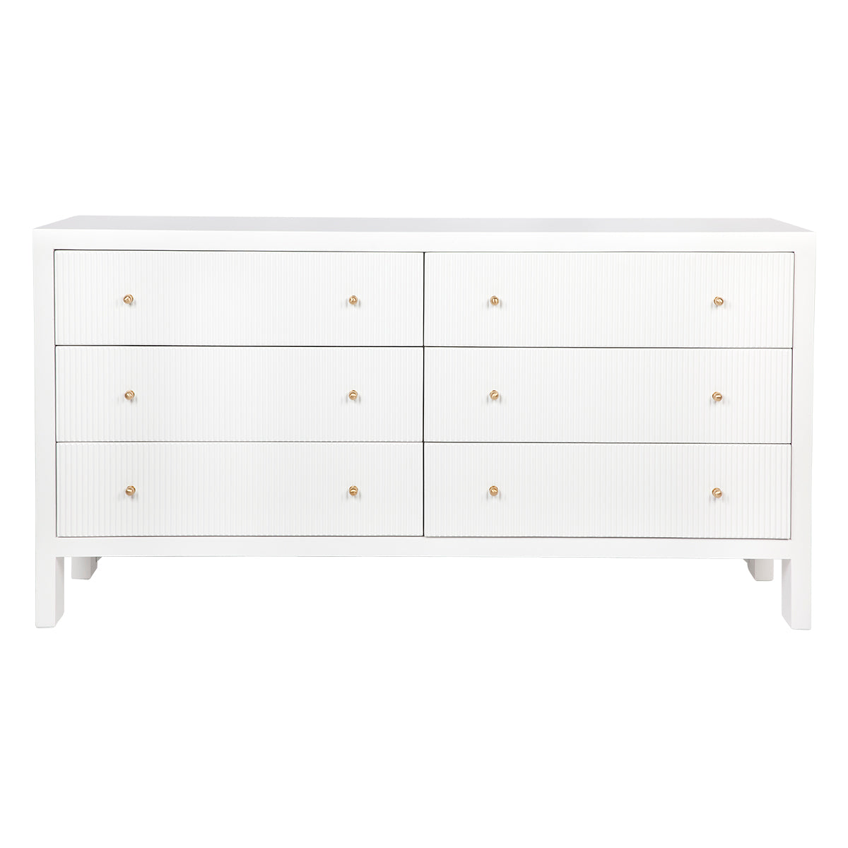 Ariana 6 Drawer Chest - White