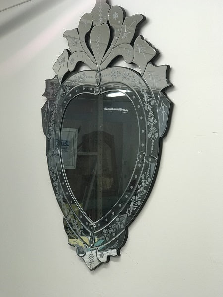 Heart Shaped Venetian Beautiful and Large Wall Mirror