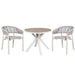 Showcasing Cerolo Sand White Outdoor Dining Chair - Light Grey (Set of 2) DC10302-IDx2 Dining Chair by Calibre Furniturs
