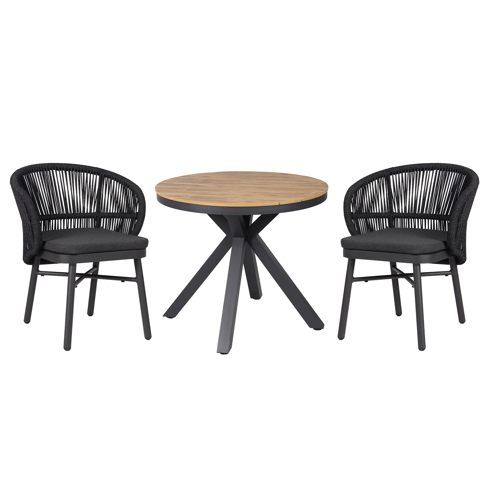 Outdoor Dining Chair - Charcoal (Set of 2) - image 2