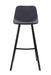 80cm Bar Stool in Black Fabric (Set of 2) - image 3