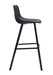 80cm Bar Stool in Black Fabric (Set of 2) - image 4