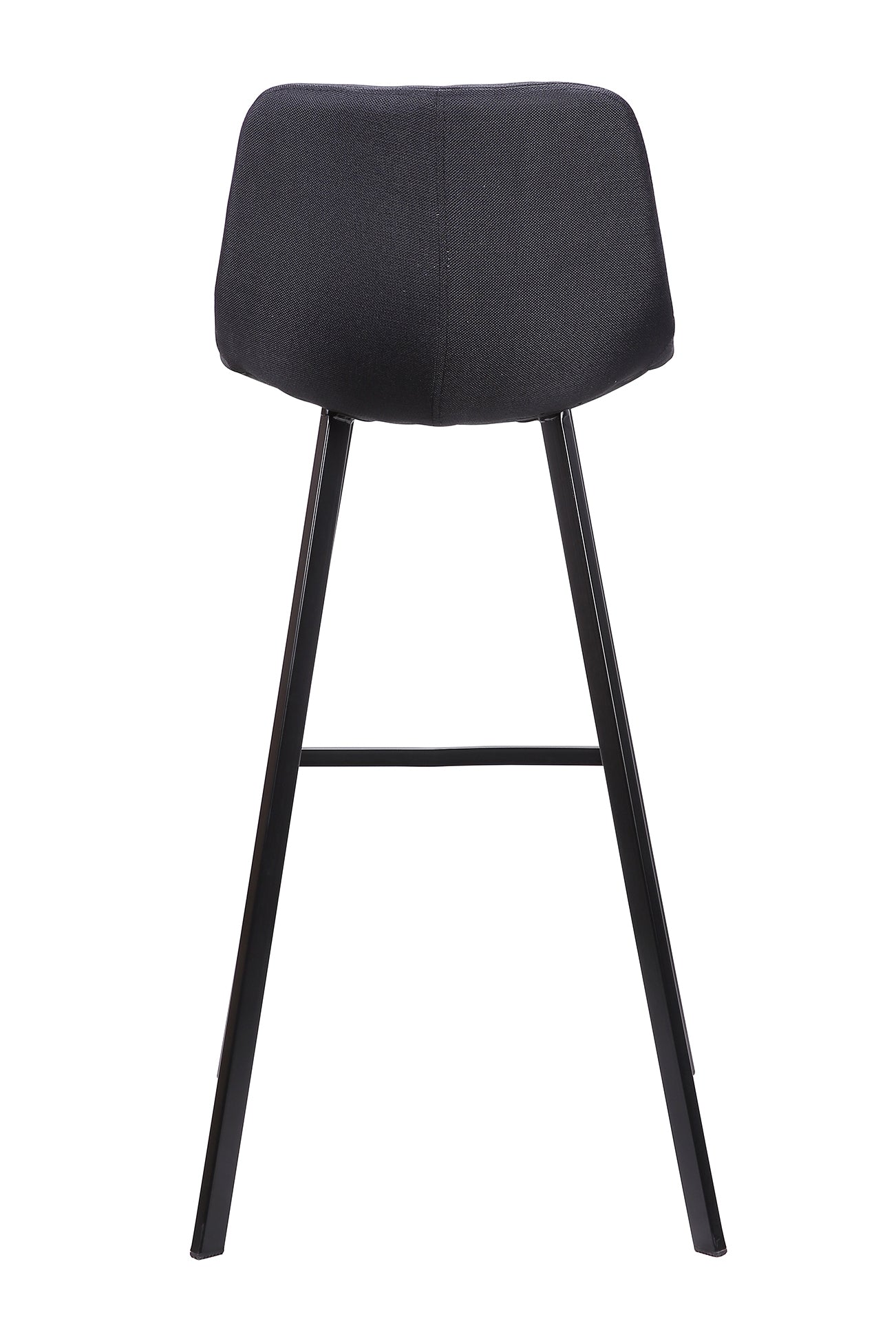 80cm Bar Stool in Black Fabric (Set of 2) - image 5