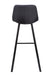 80cm Bar Stool in Black Fabric (Set of 2) - image 5