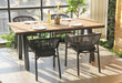 1.8m Charcoal Outdoor Dining Table - Natural - image 2