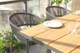 1.8m Charcoal Outdoor Dining Table - Natural - image 5