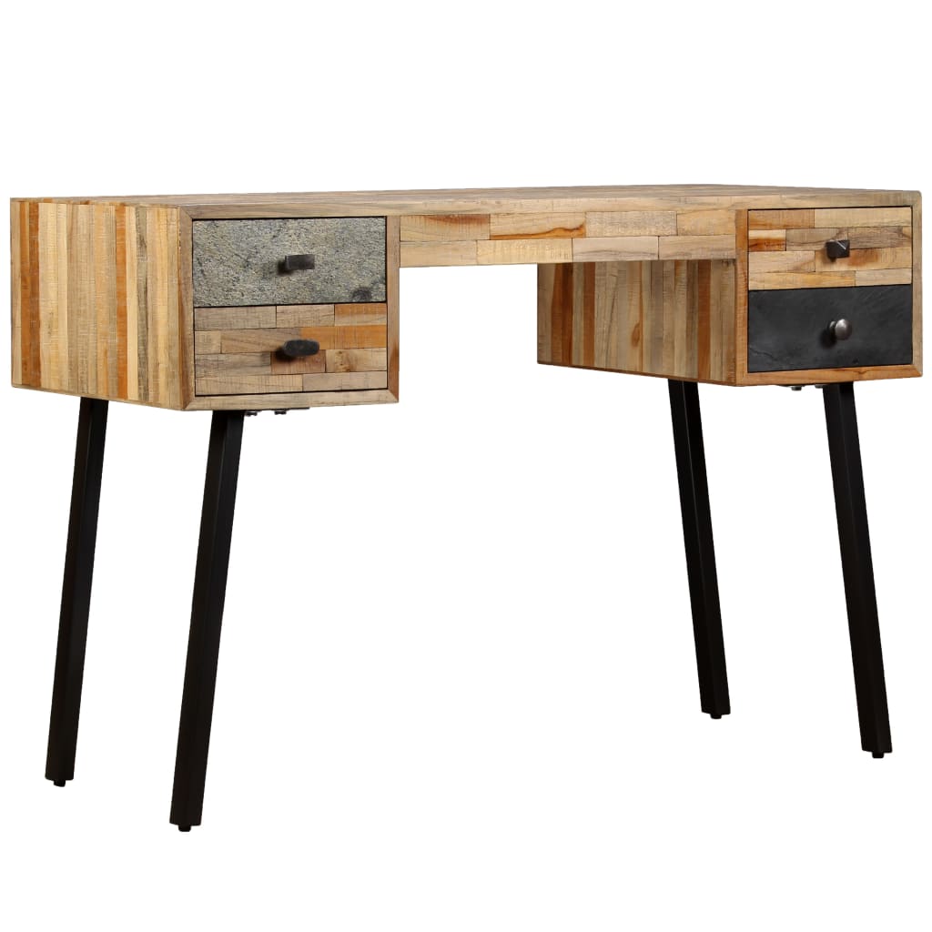 Writing Desk 110X50X76 Cm Solid Reclaimed Teak