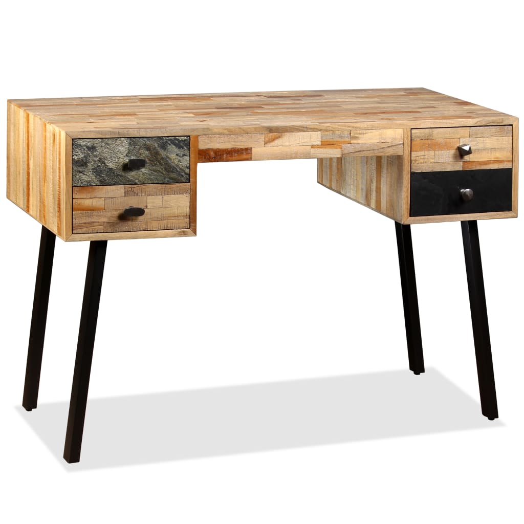 Writing Desk 110X50X76 Cm Solid Reclaimed Teak