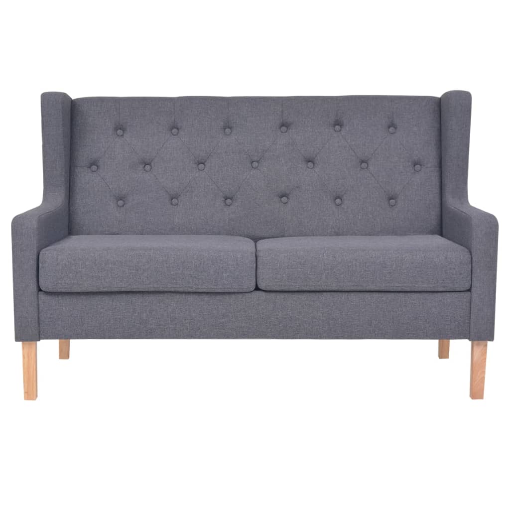 Sofa Set 3 Pieces Fabric Grey