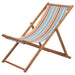 Folding Beach Chair Fabric And Wooden Frame