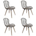 Dining Chairs 6 Pcs Natural Rattan