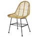 Dining Chairs 6 Pcs Natural Rattan