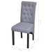 Dining Chairs 6 Pcs Fabric