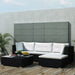 5 Piece Garden Lounge Set With Cushions Poly Rattan