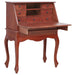 Secretary Desk 78X42X103 Cm Solid Mahogany Wood