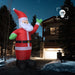 Inflatable Santa Claus With Leds Christmas Decoration Ip44 4.5 M