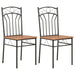 Dining Chairs 4 Pcs Brown Mdf