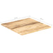 Table Top Solid Wood Mango 25-27 Mm 60X60 Cm