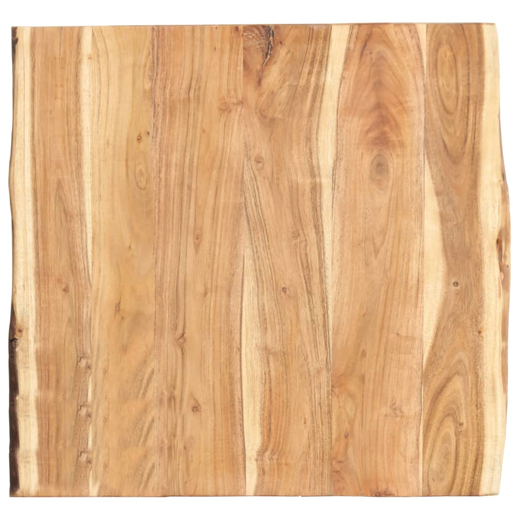 Table Top Solid Acacia Wood 58X(50-60)X2.5 Cm