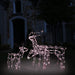 3 Piece Christmas Light Display Reindeers 229 Leds