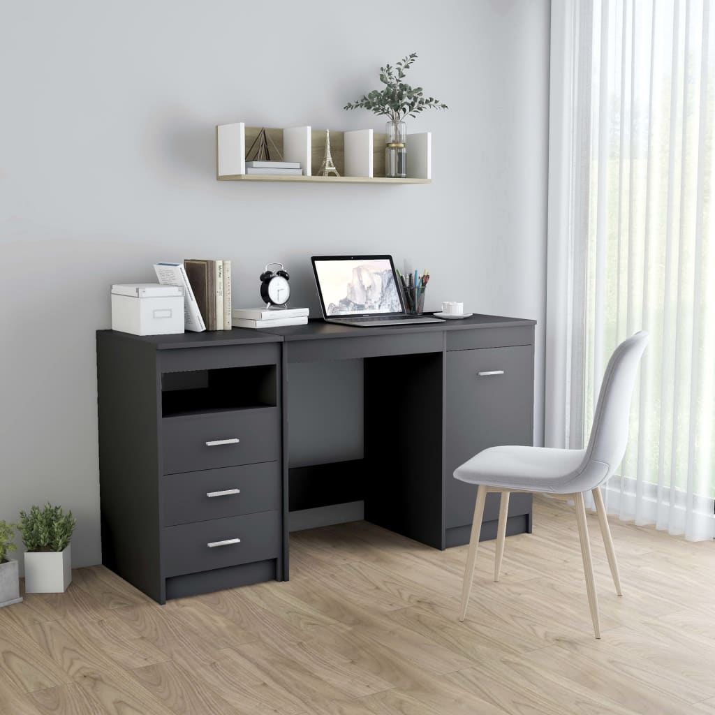 Desk 140X50X76 Cm Engineered Wood