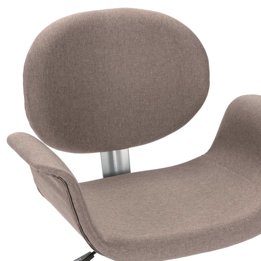 Swivel Dining Chairs 2 pcs Taupe Fabric