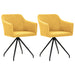 Swivel Dining Chairs 2 Pcs Fabric