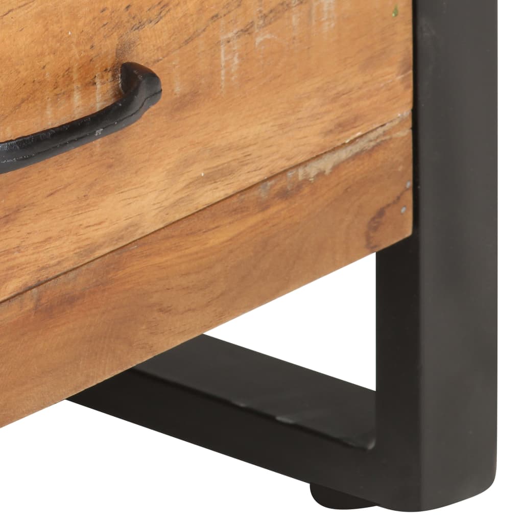 Highboard 118x30x200 cm Solid Reclaimed Wood