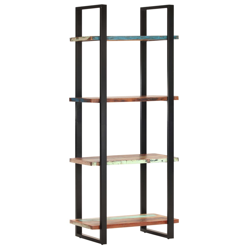 4-Tier Bookcase 80x40x180 cm Solid Reclaimed Wood