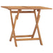 Folding Garden Dining Table 90x60x75 cm Solid Teak Wood