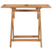 Folding Garden Dining Table 90x60x75 cm Solid Teak Wood