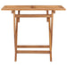 5 Piece Folding Outdoor Dining Set Solid Teak Wood 4-seater (without armrest)