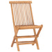 5 Piece Folding Outdoor Dining Set Solid Teak Wood 4-seater (without armrest)
