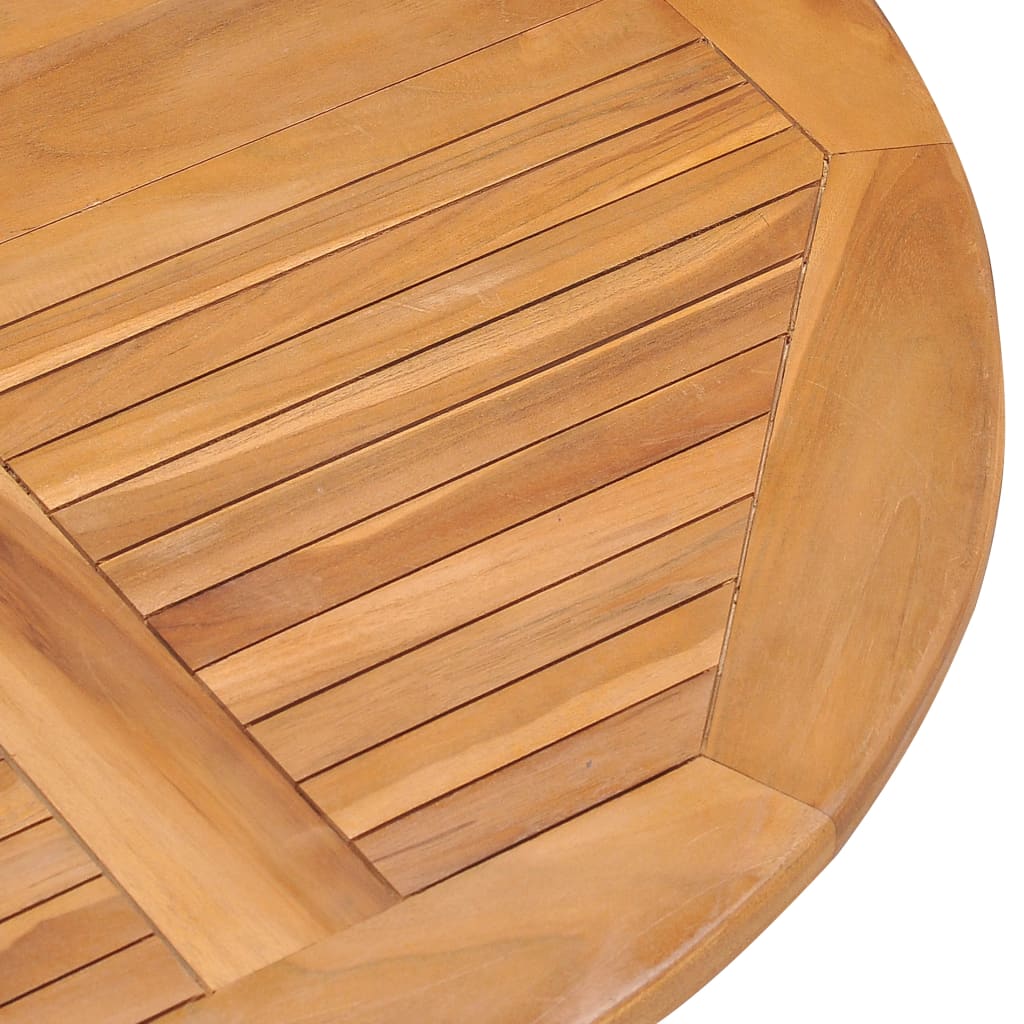 5 Piece Folding Outdoor Dining Set Solid Teak Wood 4-seater (without armrest)