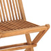5 Piece Folding Outdoor Dining Set Solid Teak Wood 4-seater (without armrest)