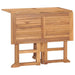 5 Piece Folding Outdoor Dining Set Solid Teak Wood 4-seater (without armrest)