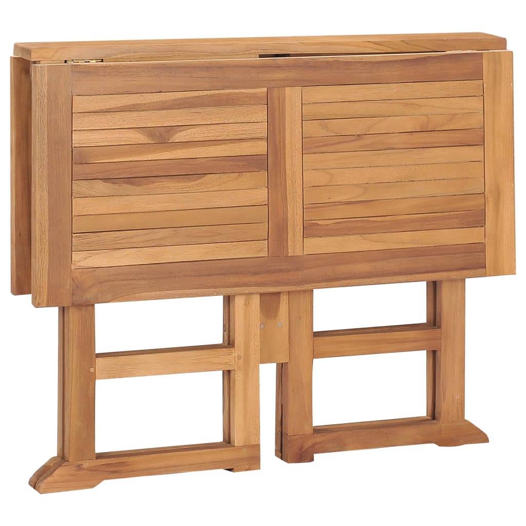 5 Piece Folding Outdoor Dining Set Solid Teak Wood 4-seater (without armrest)