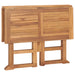 5 Piece Folding Outdoor Dining Set Solid Teak Wood 4-seater (without armrest)