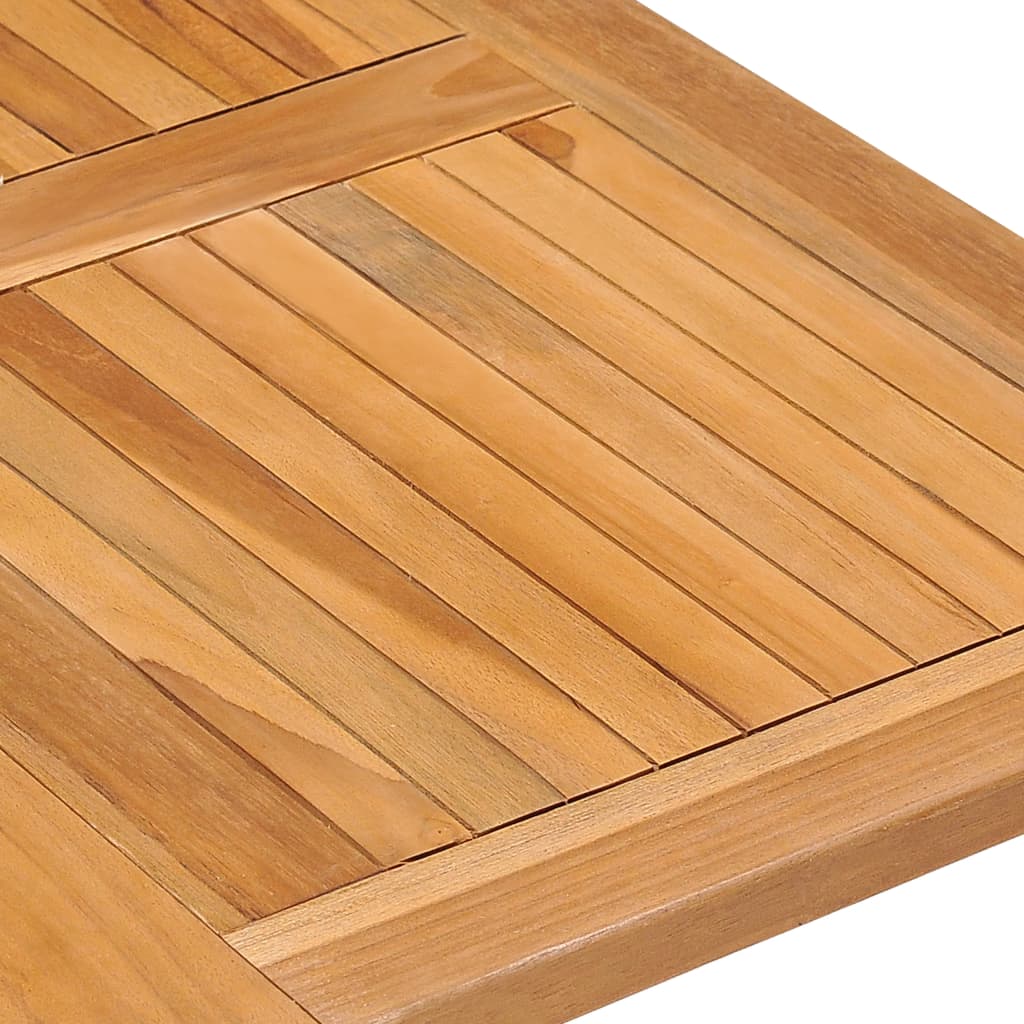 5 Piece Folding Outdoor Dining Set Solid Teak Wood 4-seater (without armrest)