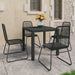 9 Piece Garden Dining Set Pvc Rattan