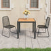 9 Piece Garden Dining Set Pvc Rattan