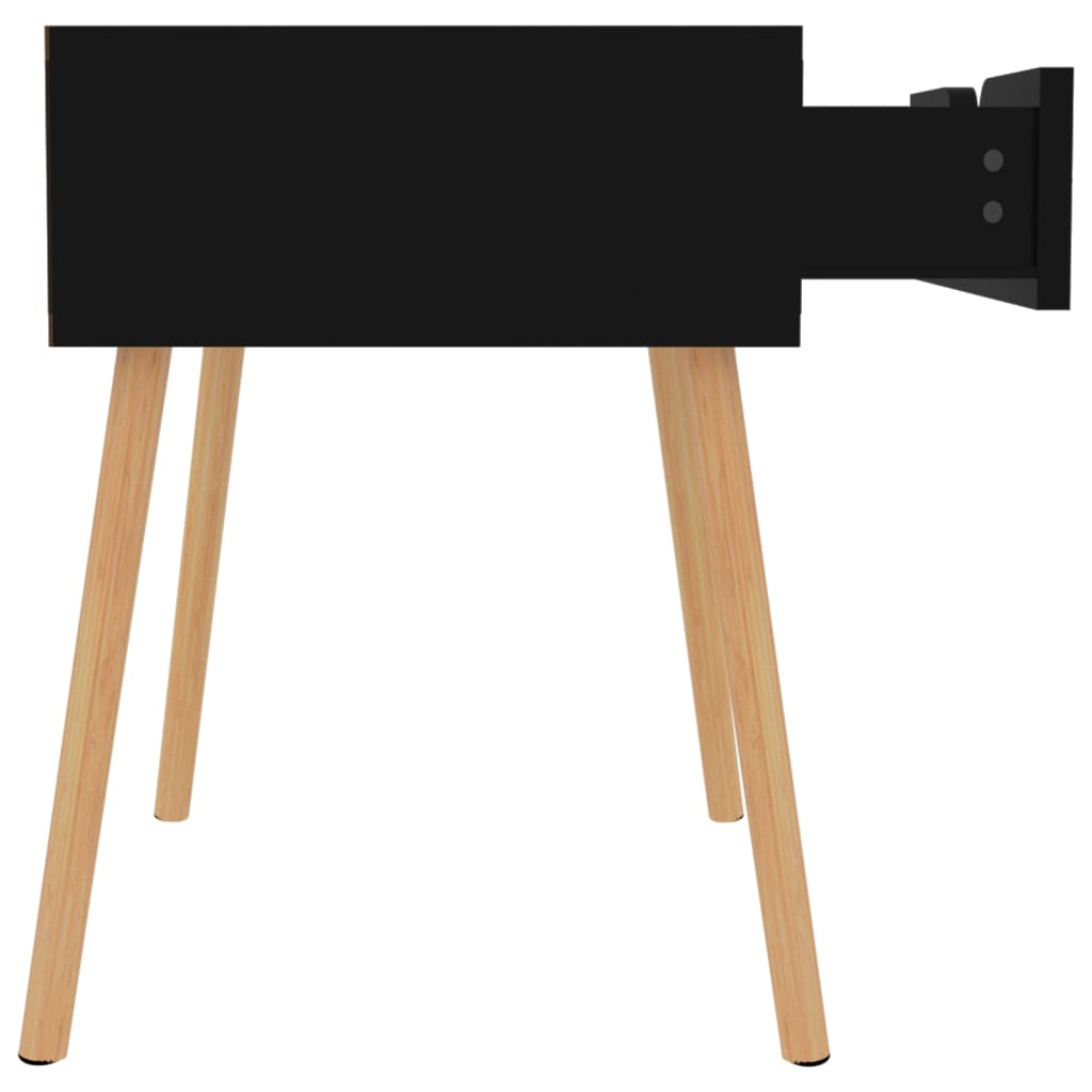 Bedside Cabinet Black 40x40x56 cm Engineered Wood